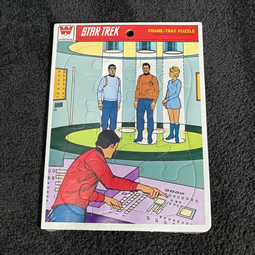 Vintage 1979 Star Trek Frame-Tray Puzzle - New Sealed Whitman - Original Series